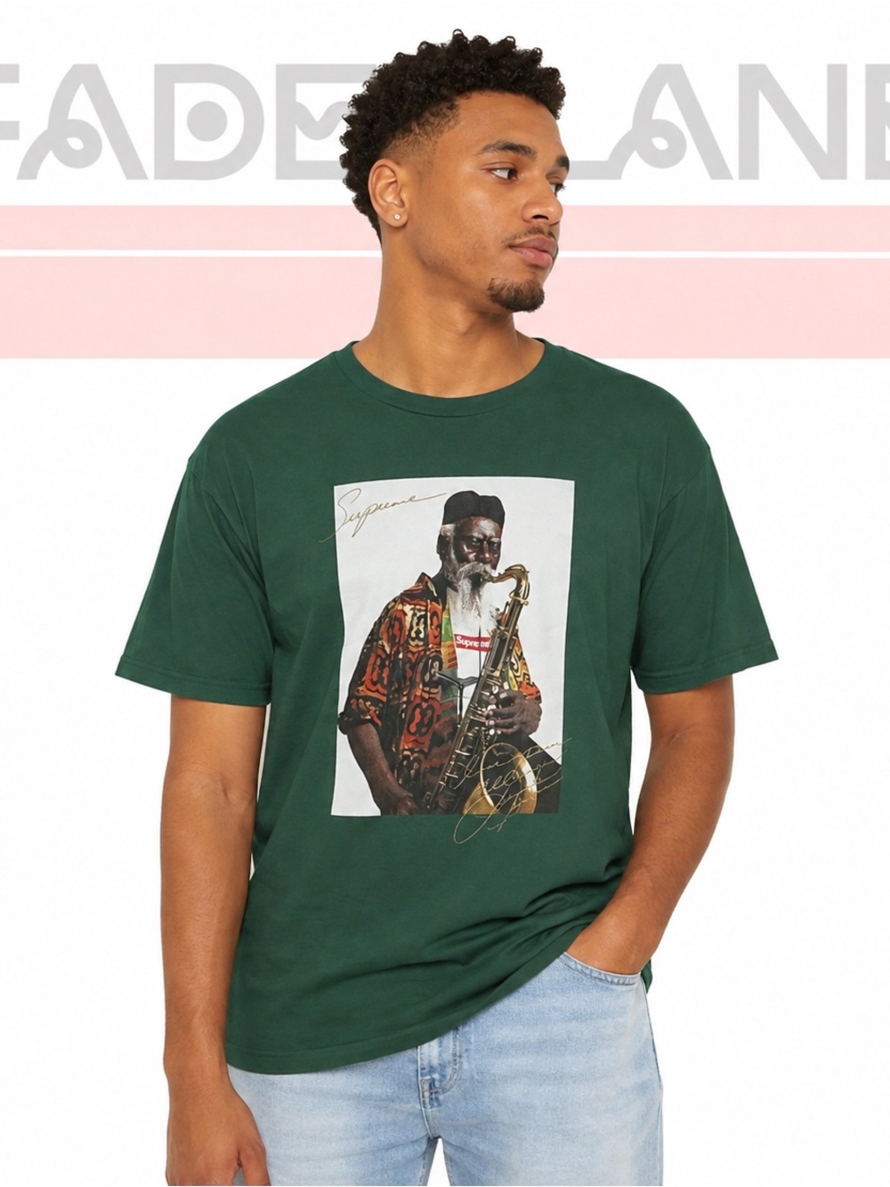 Supreme x Pharaoh Sanders Green T Shirt